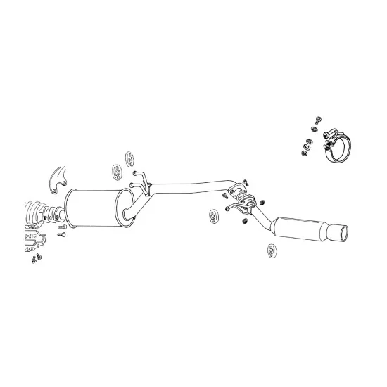 Fujitsubo POWER Getter Exhaust NISSAN LARGO 2WD W30 CW30 KA24DE Fujitsubo POWER Getter Exhaust NISSAN LARGO 2WD W30 CW30 KA24DE