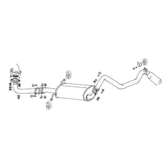 Fujitsubo Legalis 4 Exhaust MITSUBISHI DERICA STAR WAGON 2.5 DT P Fujitsubo Legalis 4 Exhaust MITSUBISHI DERICA STAR WAGON 2.5 DT P