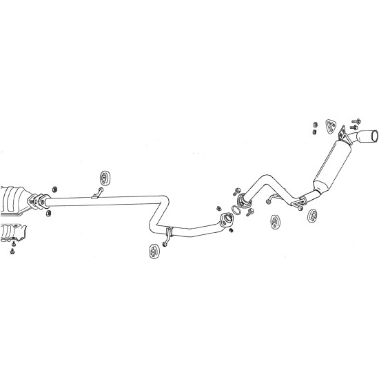 Fujitsubo RM-01A Exhaust MITSUBISHI MIRAGE MIVEC 3DOOR CJ4A 4G92