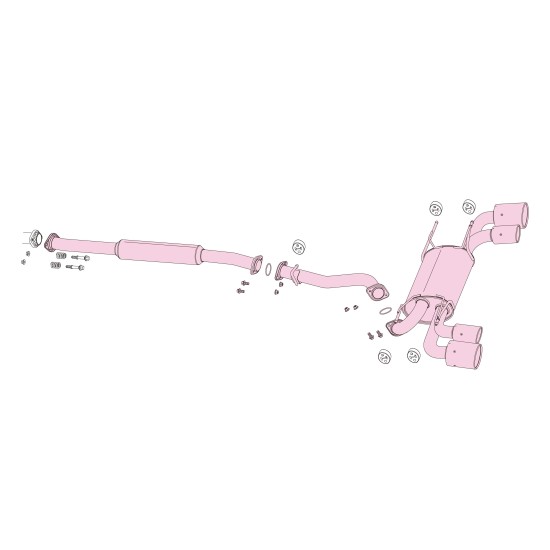 Fujitsubo Authorize RM c Exhaust TOYOTA SCION SUBARU 86  2012-201