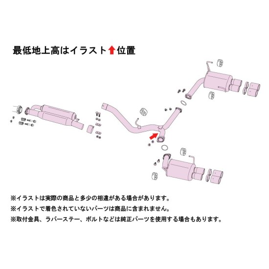 Fujitsubo Authorize RM c Exhaust SUBARU WRX S4 VBH FA24