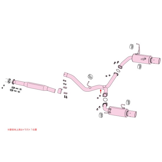 Fujitsubo Authorize RM c Exhaust SUBARU LEVORG 1.8 Turbo 4WD VN5