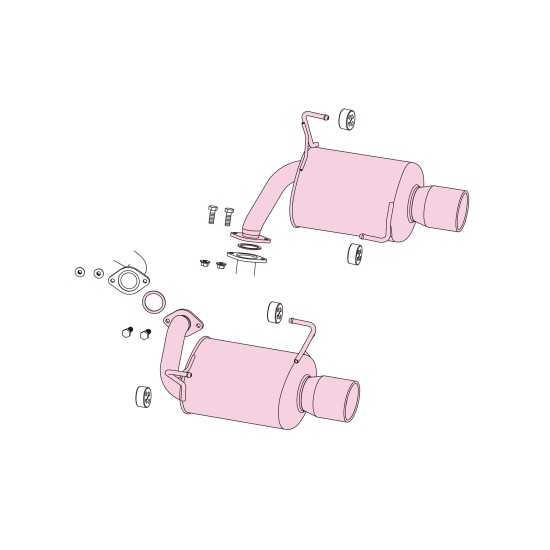 Fujitsubo Authorize S Exhaust SUBARU FORESTER 2.0 Turbo SJG FA20