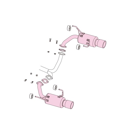 Fujitsubo Authorize S Exhaust SUBARU EXIGA 2.0 2.5 YA5 4 9 M EJ20