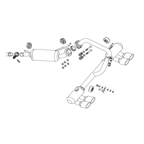 Fujitsubo Authorize S Exhaust SUZUKI STINGRAY Turbo 2WD MH23S K6A