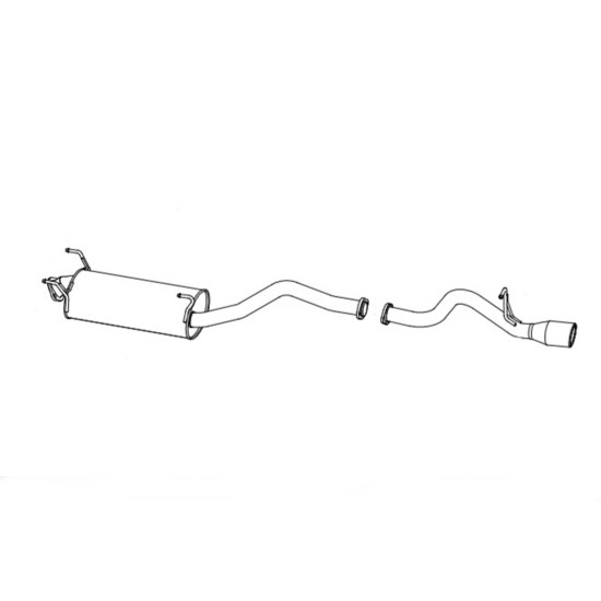 Fujitsubo Authorize S Exhaust TOYOTA HIACE REGIUSACE 3.0 DT KDH20