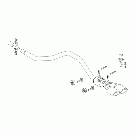 Fujitsubo Authorize S Exhaust DAIHATSU TOYOTA ROCKY RAIZE 2WD A20