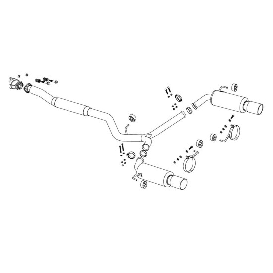 Fujitsubo Super R Exhaust SUBARU LEGACY TOURING WAGON Turbo BP5 E