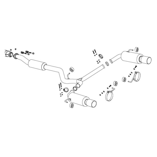 Fujitsubo Super R Exhaust SUBARU LEGACY TOURING WAGON 2.0 GT BP5