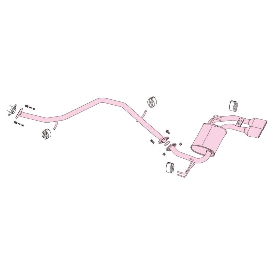 Fujitsubo Authorize E Exhaust TOYOTA PRIUS 1.8 2WD ZVW50 ZVW51 2Z