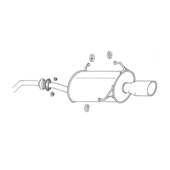 Fujitsubo SEDALIS Exhaust NISSAN CEFIRO 2.0 A32 PA32 VQ20DE