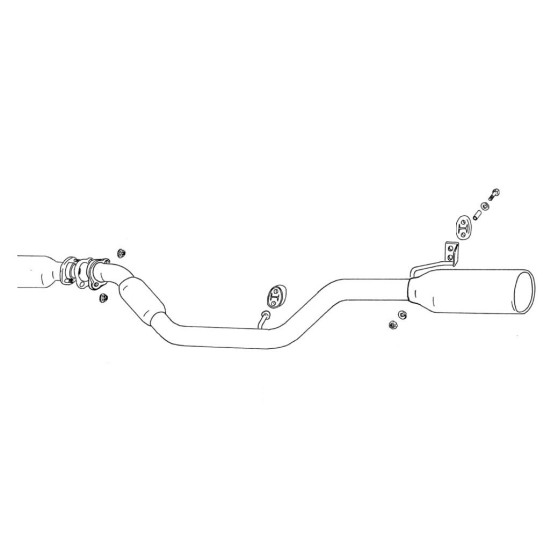 Fujitsubo Wagolis Exhaust HONDA ODYSSEY 2.2 2.3 3.0 2 4WD RA1 2 3