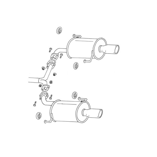 Fujitsubo Wagolis Exhaust SUBARU LEGACY TOURING WAGON 2.0 R BP5 E