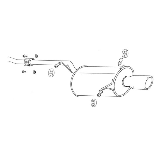 Fujitsubo Wagolis Exhaust SUBARU FORESTER NA SF5 SF9 EJ20 25