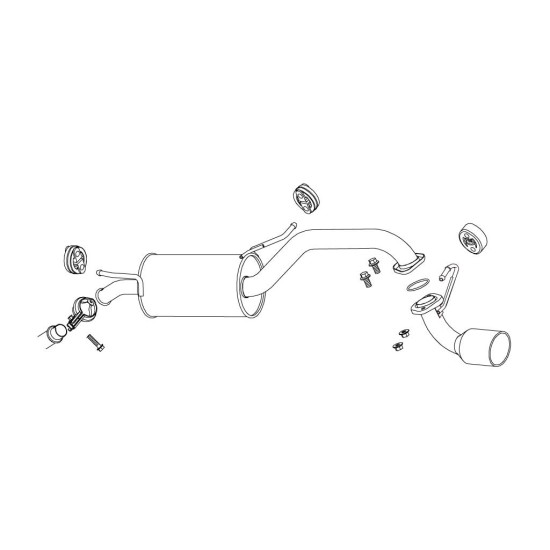 Fujitsubo Legalis K Exhaust SUZUKI MR Wagon Turbo 2WD MF22S K6A