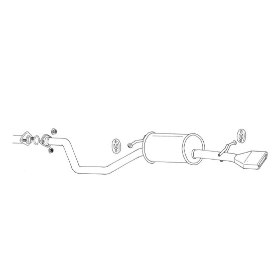 Fujitsubo Wagolis Exhaust NISSAN SERENA 2.0 2.5 2WD TC24 RC24 QR2