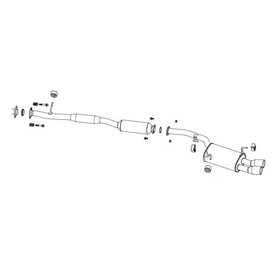 Fujitsubo Wagolis Exhaust NISSAN X-TRAIL 2.0 4WD NT31 MR20DE