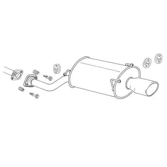 Fujitsubo Wagolis Exhaust TOYOTA HARRIER 2.2 2.4 3.0 SXU ACU MCU1