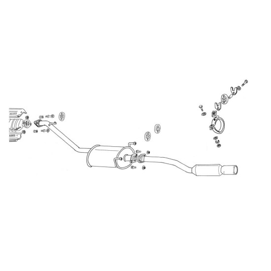 Fujitsubo Wagolis Exhaust HONDA STEP WGN 2WD RF3 K20A