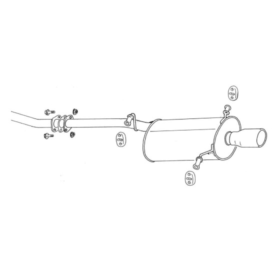 Fujitsubo Wagolis Exhaust SUBARU FORESTER Turbo SF5 EJ20