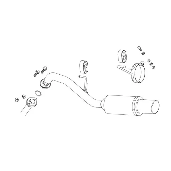 Fujitsubo BLAZE Exhaust NISSAN CUBE 2WD BZ11 CR14DE