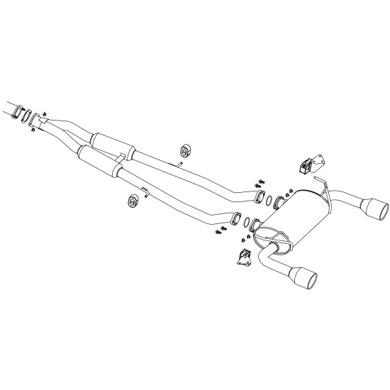 Fujitsubo Authorize R Exhaust NISSAN SKYLINE 400R 3.0 Turbo RV37