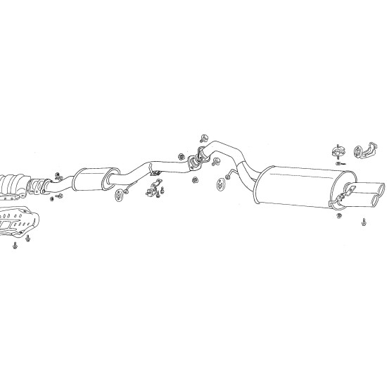 Fujitsubo Legalis R Exhaust NISSAN SKYLINE 24V HR31 RB20DE