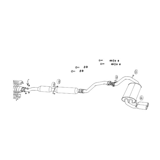 Fujitsubo Legalis R Exhaust HONDA CR-X 1.5X EF6 D15B