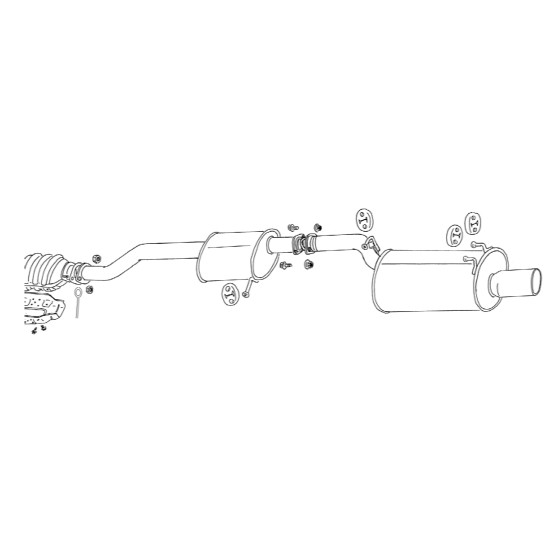 Fujitsubo Legalis R Exhaust NISSAN SILVIA 2.0 PS13 KPS13 SR20DE