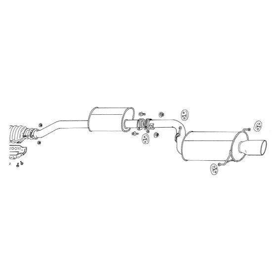 Fujitsubo Legalis R Exhaust NISSAN SILVIA 2.0 S14 SR20DE