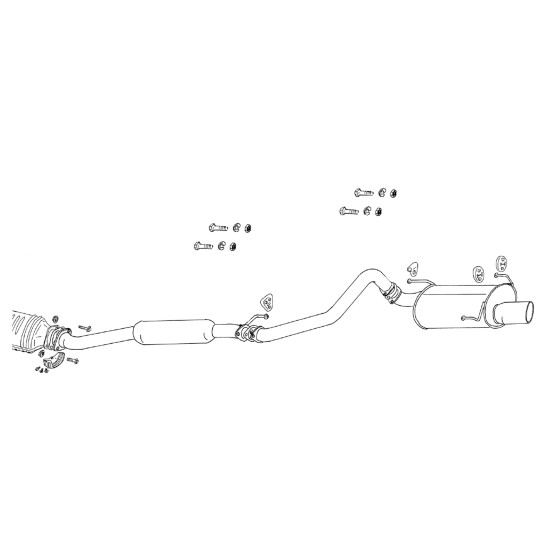 Fujitsubo Legalis R Exhaust TOYOTA CELICA SS-I ST202 3S-FE