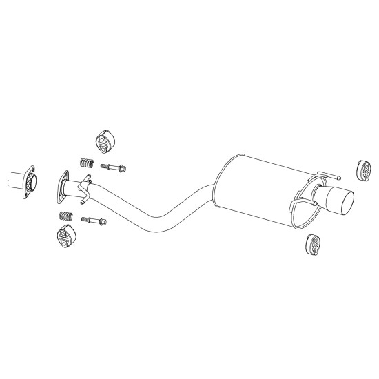 Fujitsubo Legalis R Exhaust LEXUS IS200 SXE10 GXE10 3S-GE 1G-FE