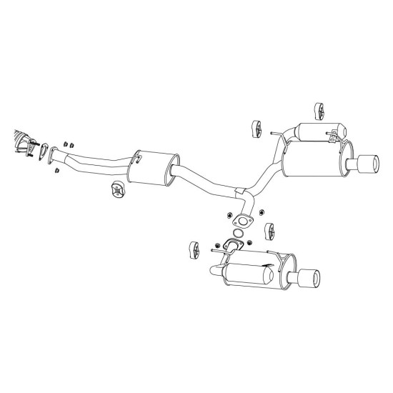 Fujitsubo Legalis R typeS Exhaust HONDA S2000 AP1 F20C