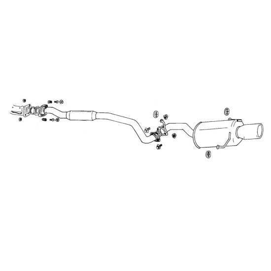 Fujitsubo Legalis R typeEVOLUTION Exhaust SUBARU LEGACY B4 RS30 B