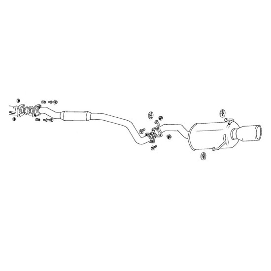 Fujitsubo Legalis R typeEVOLUTION Exhaust SUBARU LEGACY TOURING W