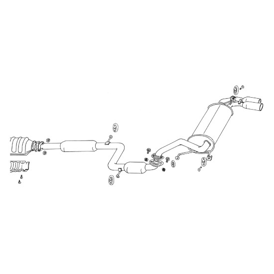 Fujitsubo Legalis R Exhaust MITSUBISHI FTO 2.0 DE3A 6A12