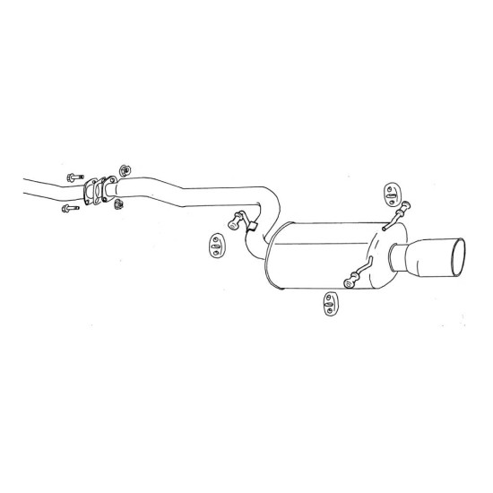 Fujitsubo Legalis R Exhaust SUBARU LEGACY TOURING WAGON Turbo BG5