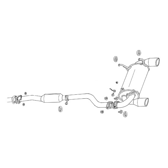 Fujitsubo Legalis R Exhaust NISSAN SKYLINE COUPE CPV35 VQ35DE