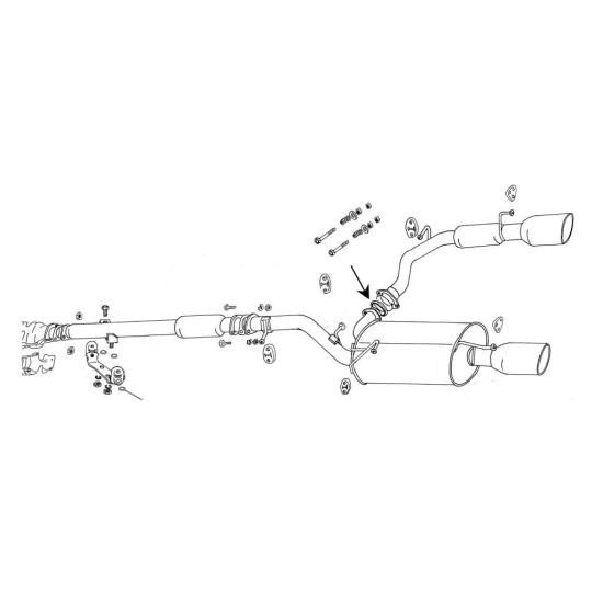 Fujitsubo Legalis R Exhaust MITSUBISHI GTOTWIN Turbo Z16A 6G72