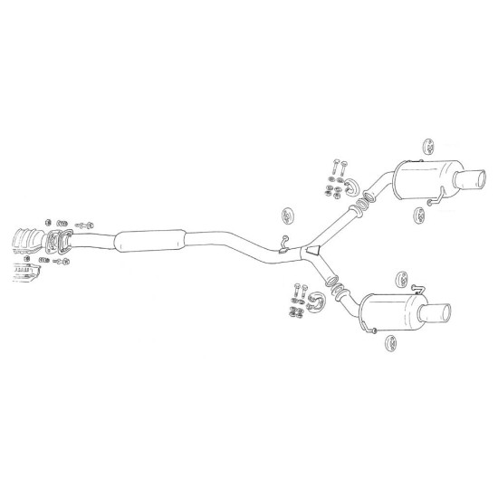 Fujitsubo Legalis R typeEVOLUTION Exhaust SUBARU LEGACY B4 Turbo